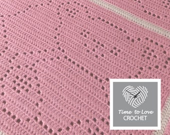 Crochet Pattern - Teddy Bear Blanket