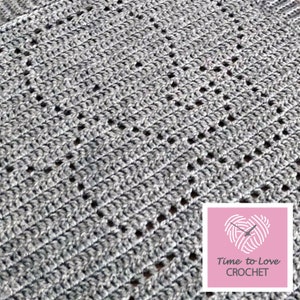 Patron au crochet - Couverture éléphant