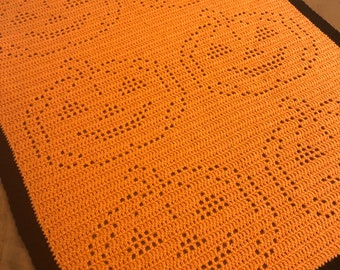Crochet Pattern - Pumpkin Blanket