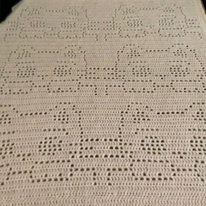 Crochet Pattern - Peeking Cat Blanket