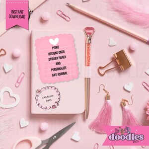 Printable Tags and Notes File, Tags, Notes, and Bookmarks, Printable ...