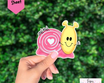 Happy Snail Mail Sticker, Die Cut Sticker, Postal Sticker, Mailbox, Happy Mail, Sticker, Journal, Planner, Junk Journal, Vinyl