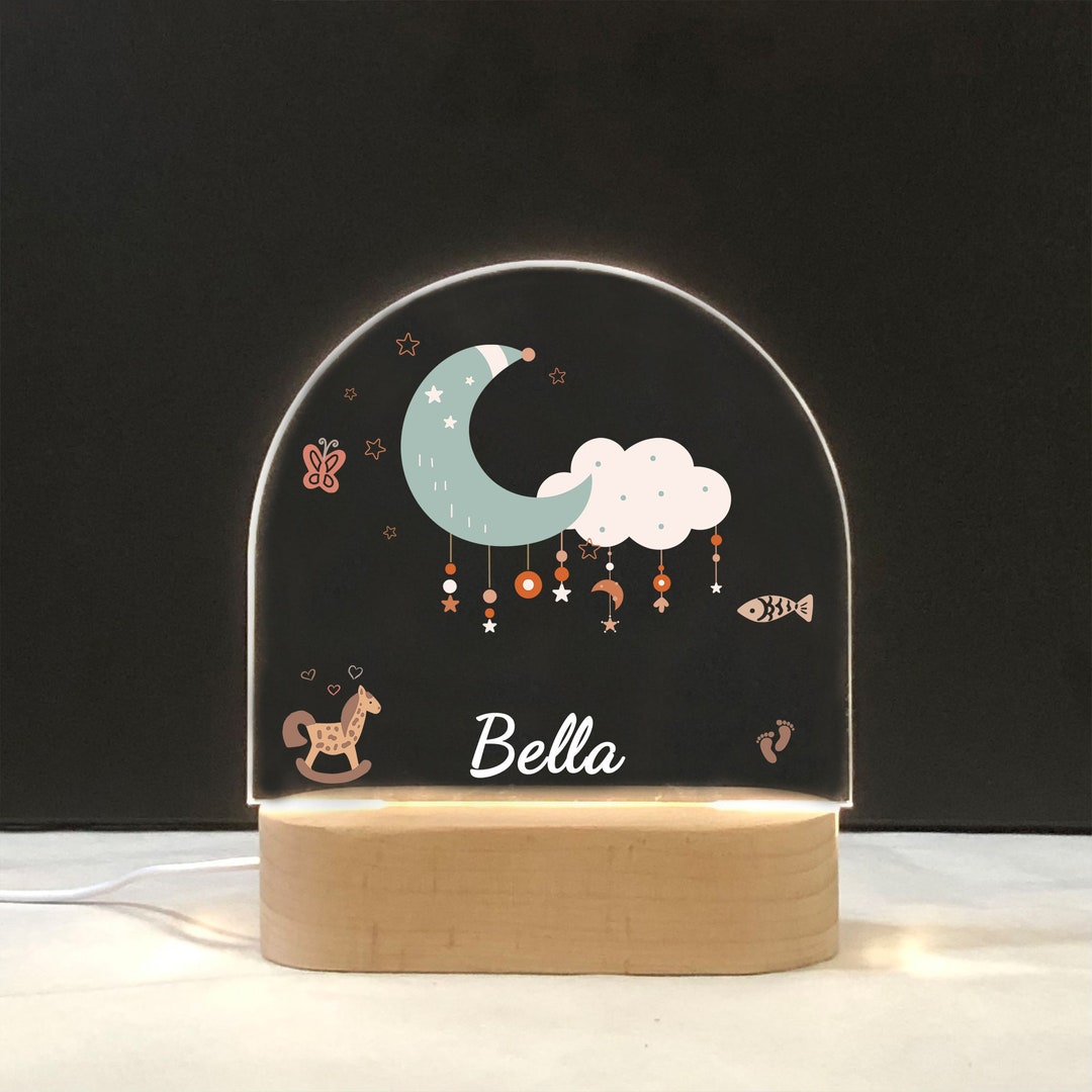 Personalized Night Light for Baby Good Night Baby Gift Birth Etsy
