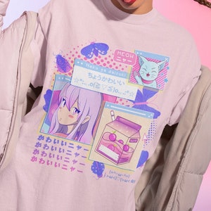 harajuku shirt, kawaii clothing, yami kawaii, harajuku clothing, fairy kei shirt, anime shirt, Pastel Goth shirt, yume kawaii, kawaii shirt