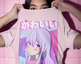 Chemise kawaii, vêtements kawaii, t-shirt kawaii, yami kawaii, vêtements harajuku, fée kei, pastel kawaii, chemise pastel Goth, yume kawaii