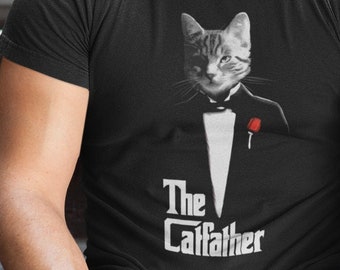 Camicia del padrino / regalo del padrino / camicia del padre del gatto / camicia degli amanti del gatto / camicia del gatto divertente / camicia della parodia / il padrino / camicia del film