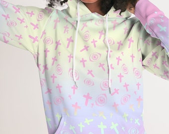 Roupas góticas pastel, moletom gótico pastel, roupas fairy kei, harajuku, yami kawaii, menhera, yume kawaii, camisa harajuku, moletom kawaii