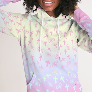 Pastel Goth clothing, pastel goth hoodie, fairy kei clothing, harajuku, yami kawaii, menhera, yume kawaii, harajuku shirt, kawaii hoodie