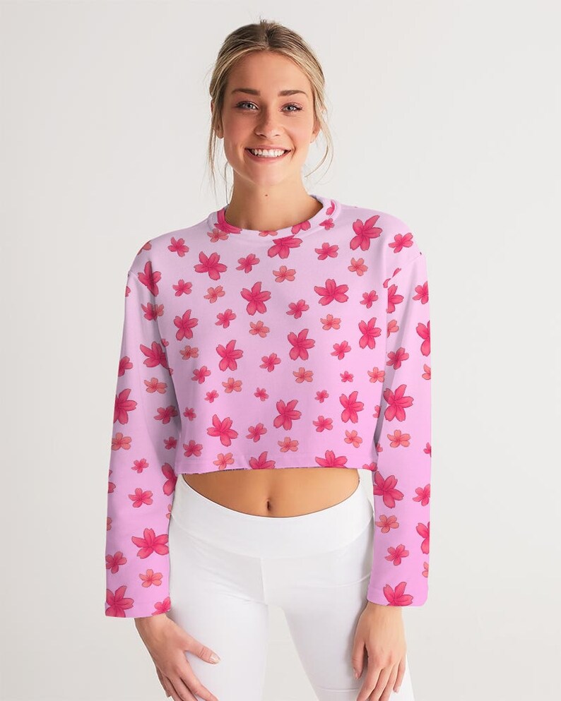 Kawaii Cropped Sweatshirt, Kawaii Clothing, kawaii sweatshirt, harajuku clothing, yume kawaii, cute sweatshirt, japanese shirt, pastel shirt image 6