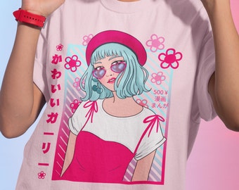 anime shirt, harajuku shirt, kawaii clothing, yami kawaii, harajuku clothing, fairy kei shirt, Pastel Goth shirt, yume kawaii, kawaii shirt