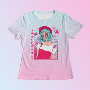 harajuku shirt, fairy kei shirt, kawaii shirt, kawaii clothing, yami kawaii, harajuku clothing, anime shirt, Pastel Goth shirt, yume kawaii