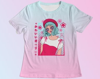harajuku shirt, fairy kei shirt, kawaii shirt, kawaii clothing, yami kawaii, harajuku clothing, anime shirt, Pastel Goth shirt, yume kawaii