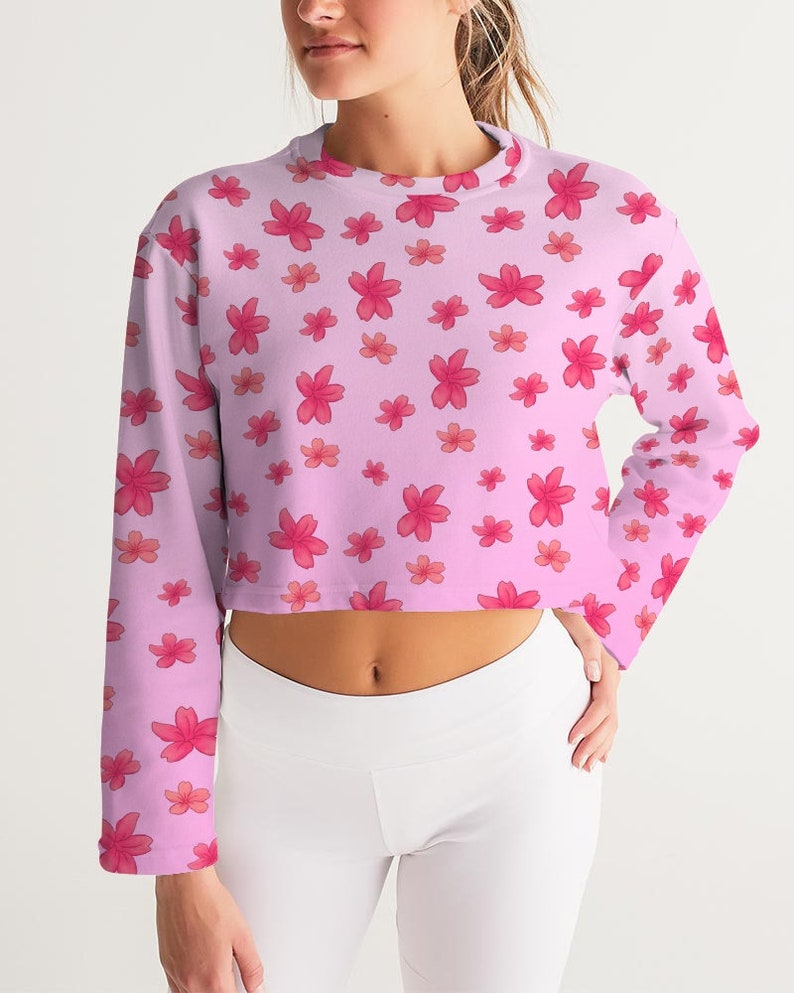 Kawaii Cropped Sweatshirt, Kawaii Clothing, kawaii sweatshirt, harajuku clothing, yume kawaii, cute sweatshirt, japanese shirt, pastel shirt image 5