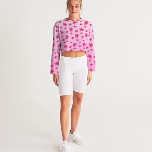Kawaii Cropped Sweatshirt, Kawaii Clothing, kawaii sweatshirt, harajuku clothing, yume kawaii, cute sweatshirt, japanese shirt, pastel shirt image 3