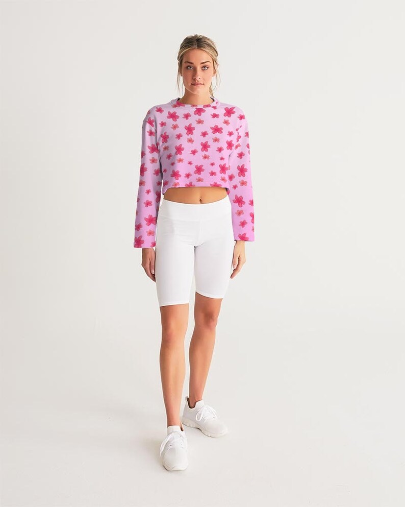 Kawaii Cropped Sweatshirt, Kawaii Clothing, kawaii sweatshirt, harajuku clothing, yume kawaii, cute sweatshirt, japanese shirt, pastel shirt image 3