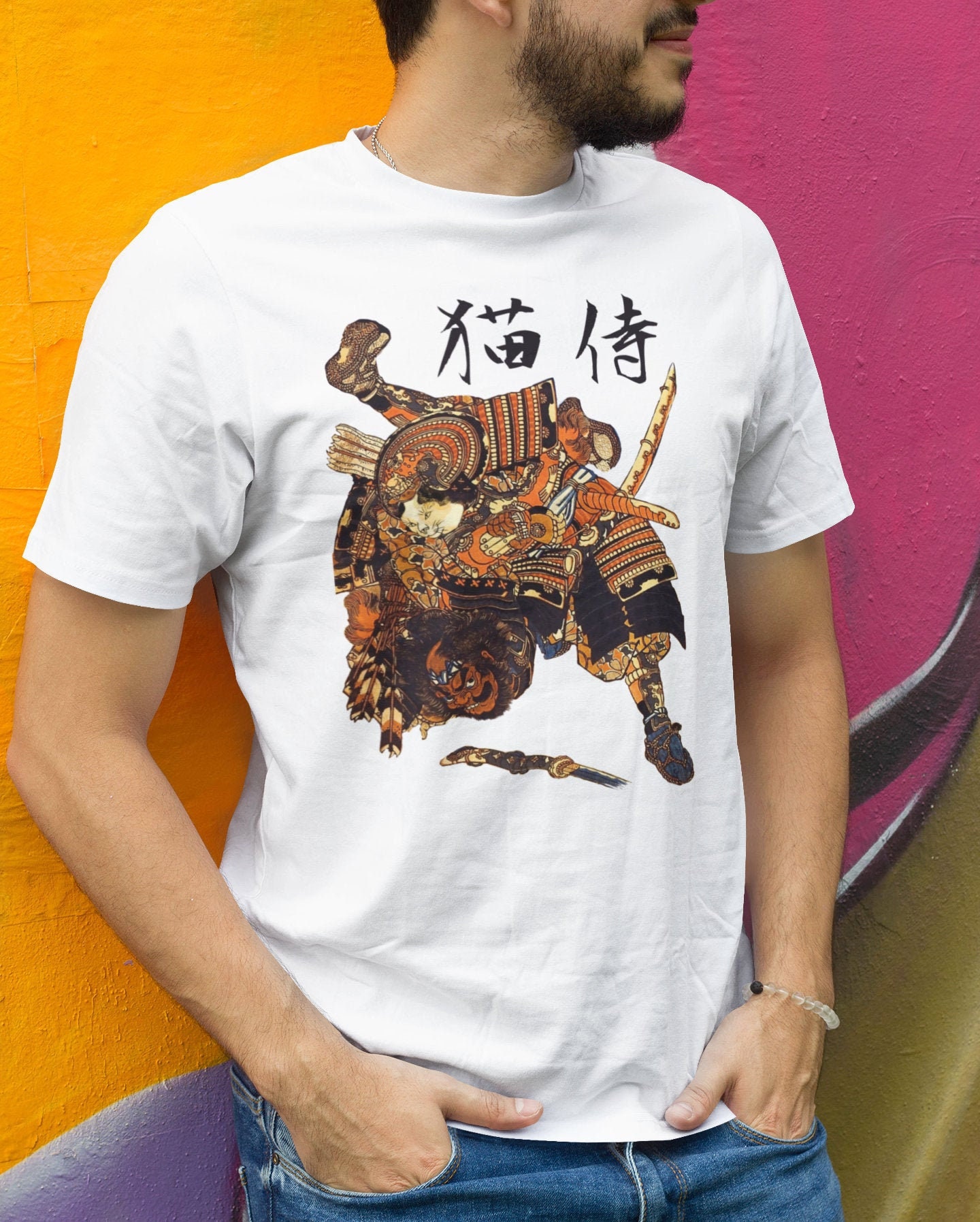 samurai cat shirt