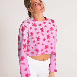 Kawaii Cropped Sweatshirt, Kawaii Clothing, kawaii sweatshirt, harajuku clothing, yume kawaii, cute sweatshirt, japanese shirt, pastel shirt image 2