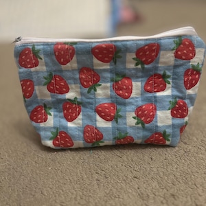 Strawberry Zipper Pouch