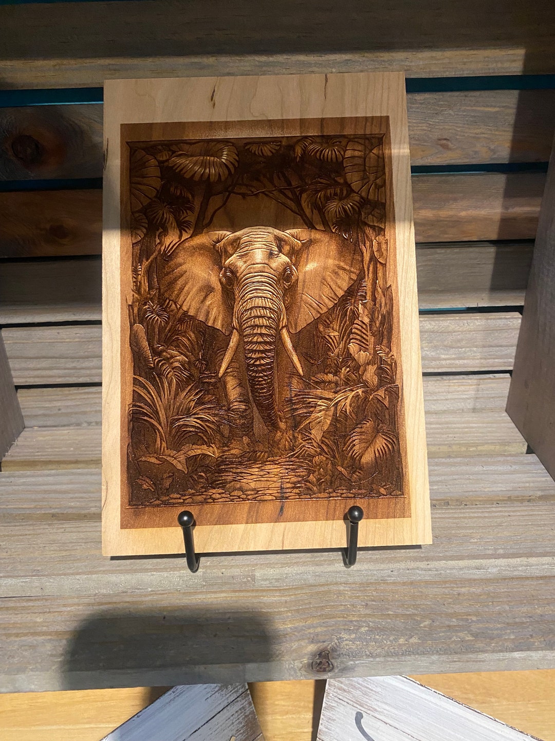 Laser Engraved Elephant - Etsy