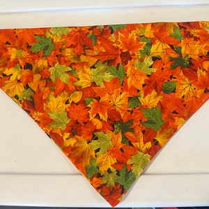 Leaves over the collar bandana
