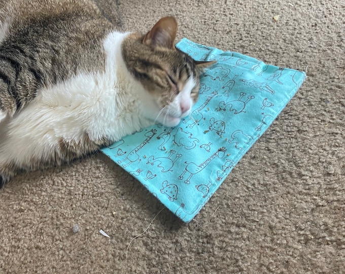 Refillable Catnip Cat Mat Etsy
