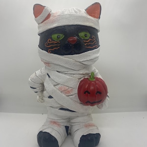 Mummy Cat Halloween Dekor