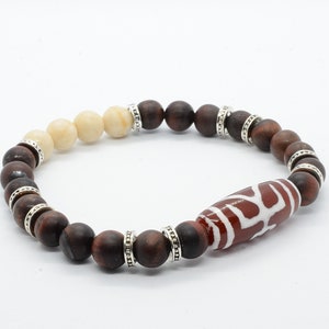 Red Tiger&#39;s Eye Bracelet | Red Tiger Eye Matte bracelet | Red Wrist mala beads | Meaning for determination, will power, focus, Mens Bracelet