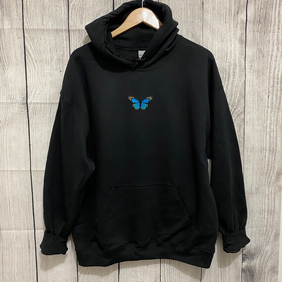 black butterfly sweatshirt