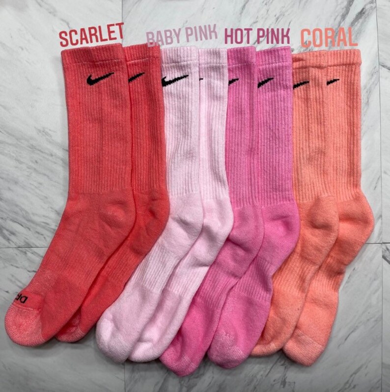 colored nike socks pastel