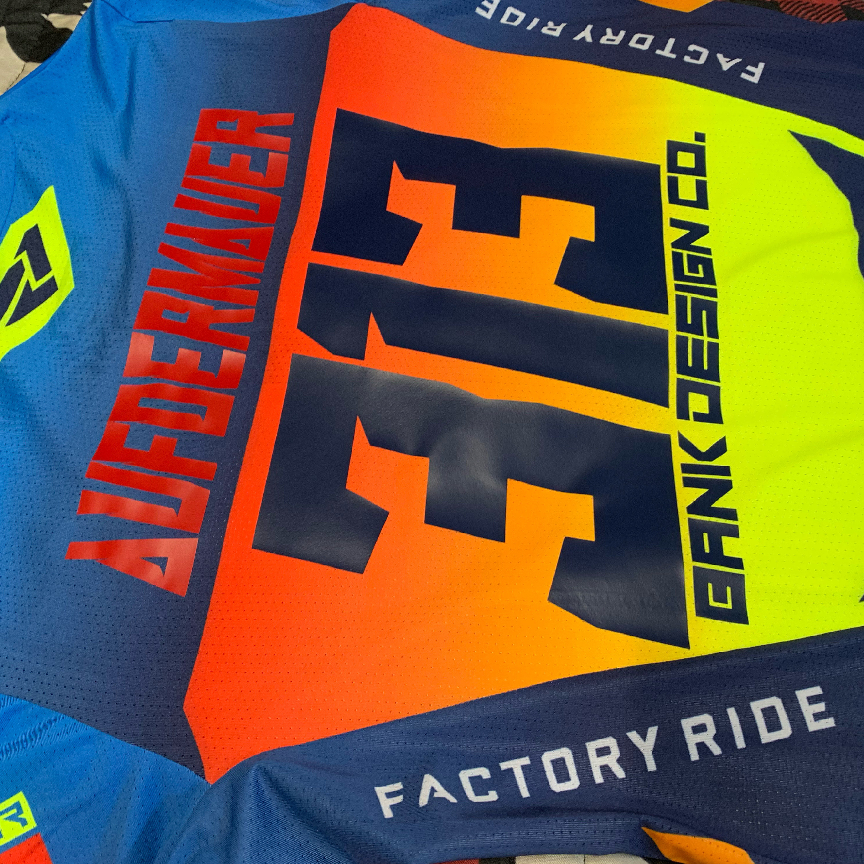 Motocross kit and shirt cheap printing