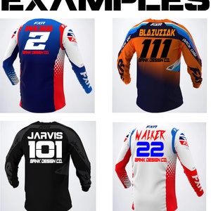 Individual Motocross/Enduro & Mountainbike Jersey Print