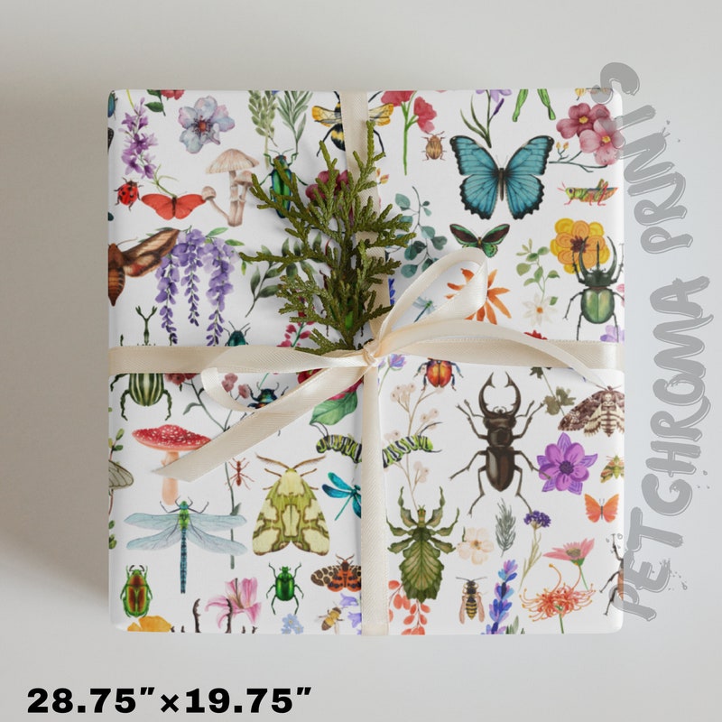 Cute Bug Wrapping Paper - Etsy