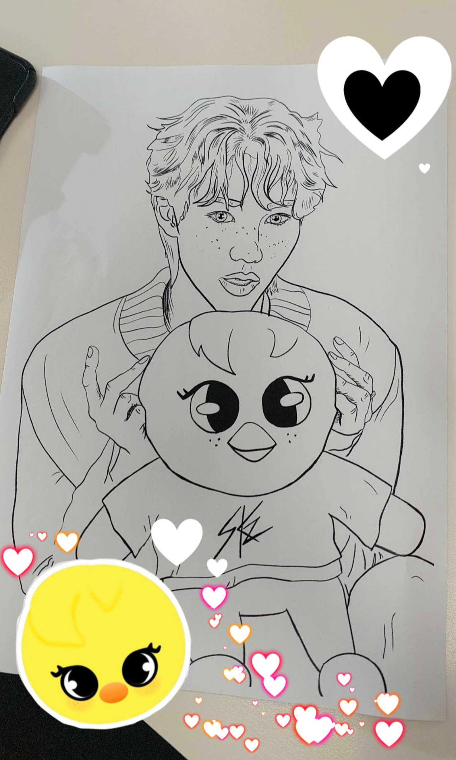 Stray Kids Felix & Bbokari Printable Colouring Page - Etsy