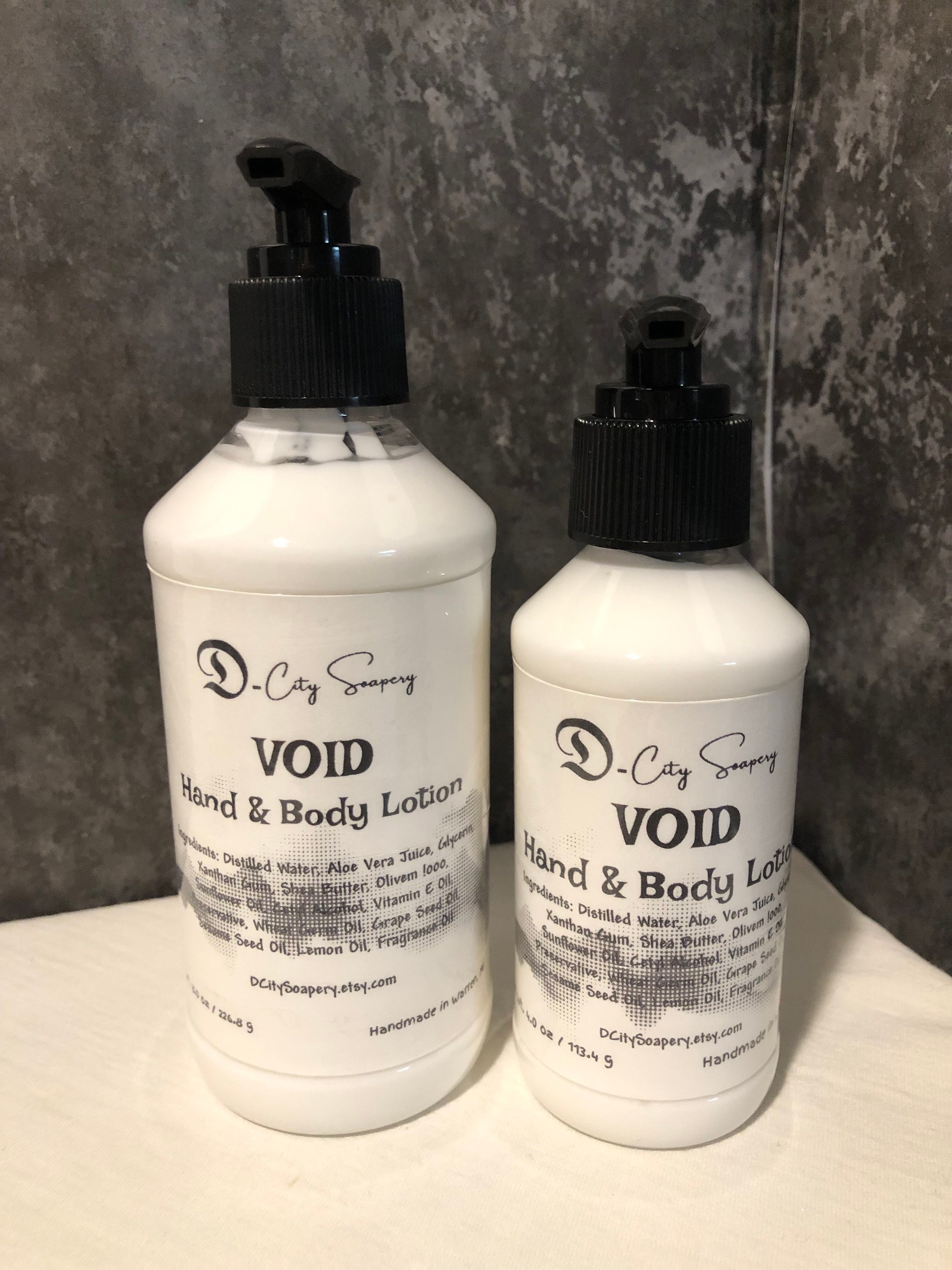 Mens Hand and Body Lotion, Void Hand and Body Lotion, Mens Scented Lotion, Handmade Etsy