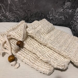 Exfoliating Bag,Natural Soap Saver,Natural Fiber Soap Bags for Foaming and Drying The Soap, Soap Saver Bag