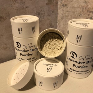 Lavender Body Powder, Handmade Powder, Dusting Powder, Lavender Powder