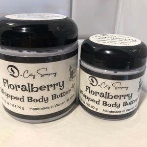 Floralberry Whipped Body Butter, Handmade Whipped Body Butter, Whipped Body Butter
