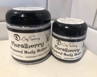 Floralberry Whipped Body Butter, Handmade Whipped Body Butter, Whipped Body Butter