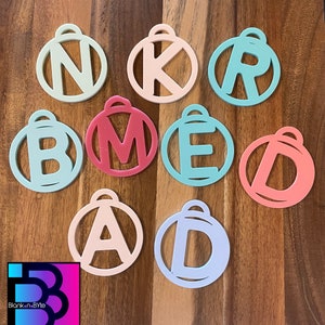 Monogram alfabet perfect voor sleutelhanger rugzak SVG - EPS - PDF - digitaal bestand downloaden - Lasergesneden bestand