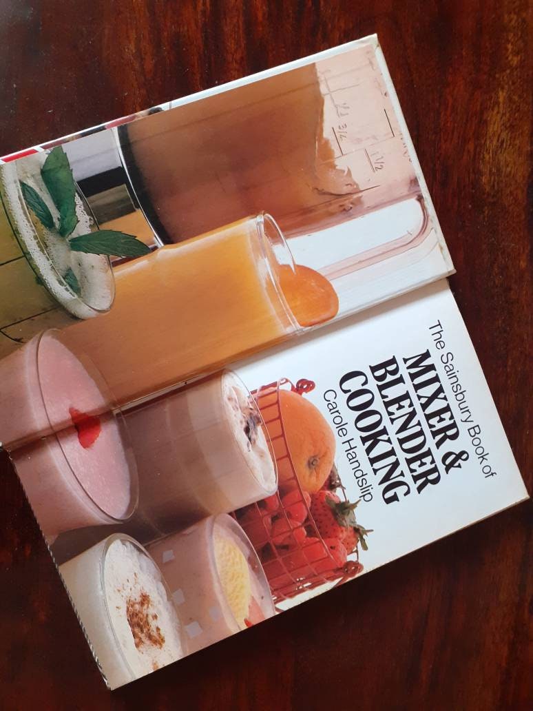 Vintage Sainsbury cookbooks collection. Mixed blender cooking. Etsy