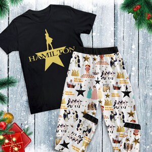 Hamilton Musicalholiday Pajamas Set Hamilton Personalized Family Pajamas Hamilton Family Christmas Pajamas Set. Etsy UK