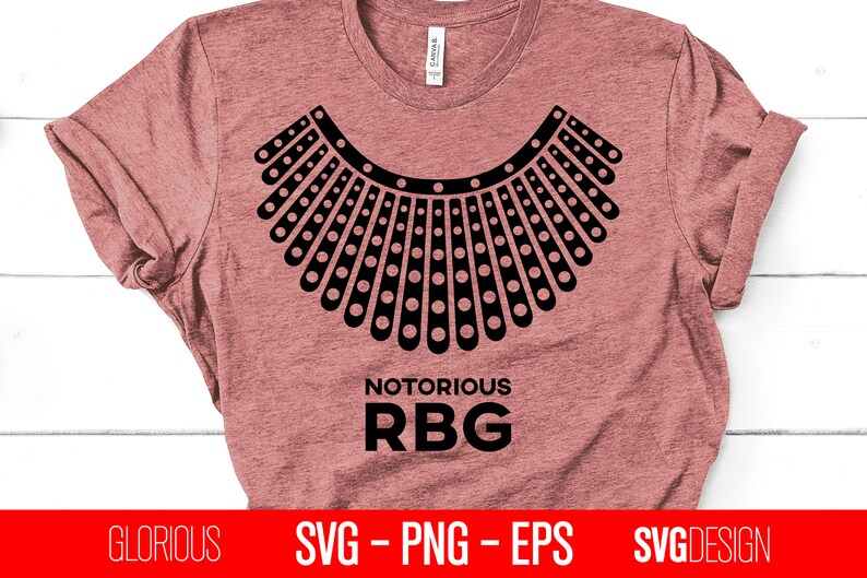 Notorious Rbg Collar SVG Cutting Rbg Necklace Svg Dissent - Etsy