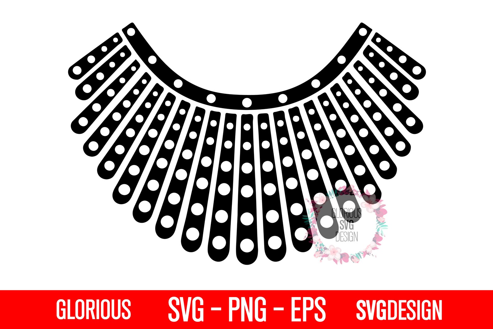 Notorious Rbg Collar SVG Cutting Rbg Collar, Notorious Rbg Svg, Ruth ...