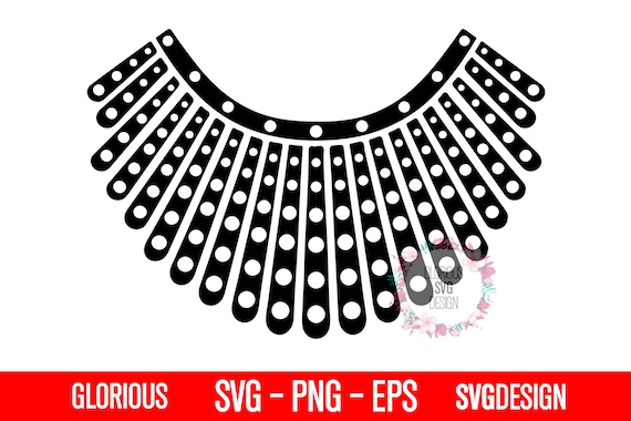 Notorious Rbg Collar SVG Cutting Rbg 