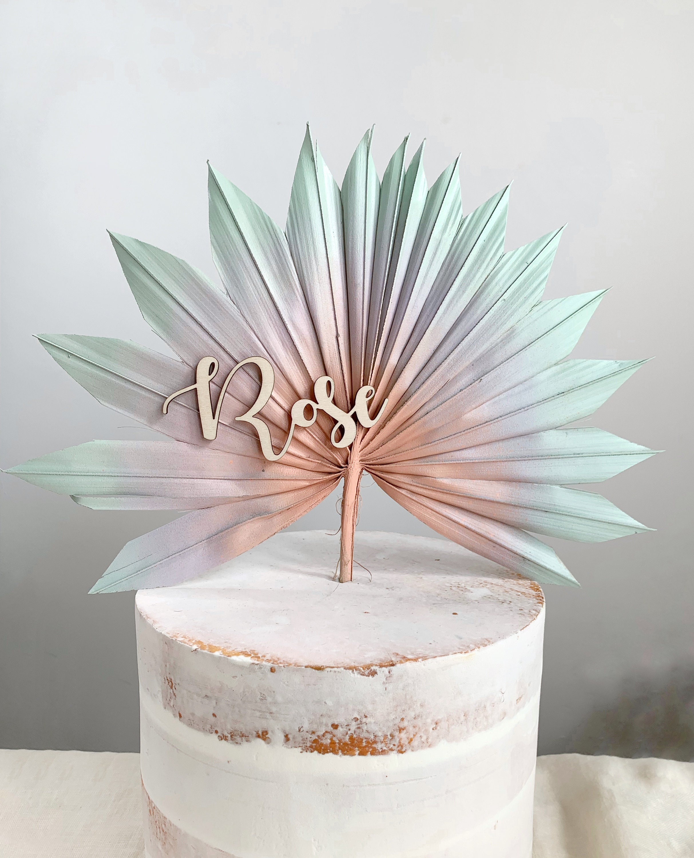 Sun Palm Leaf Cake topper THE MIAMI Etsy