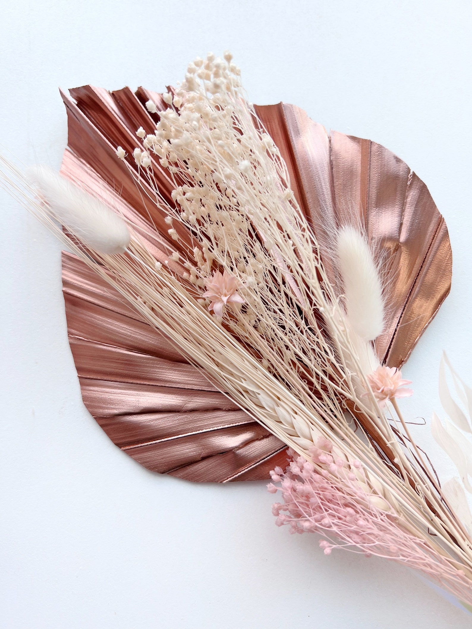 Rose Gold Dried Flowers Bouquet Cake Topper Flowers for Cake Etsy UK