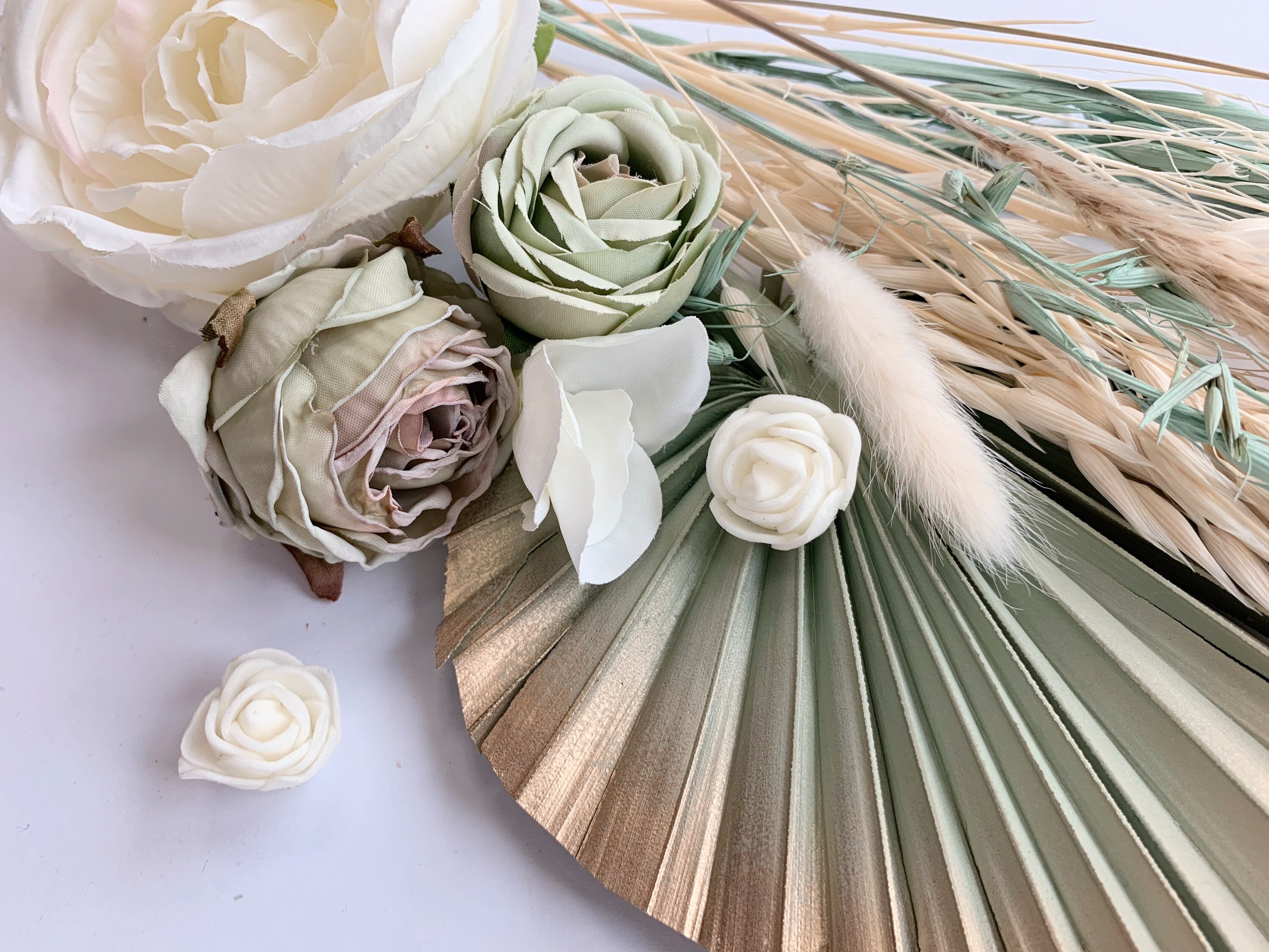 Paper & Party Supplies Toasted Coconut Cake Topper/ Dried Flowers Bouquet/Home Decor/ Cake Decor