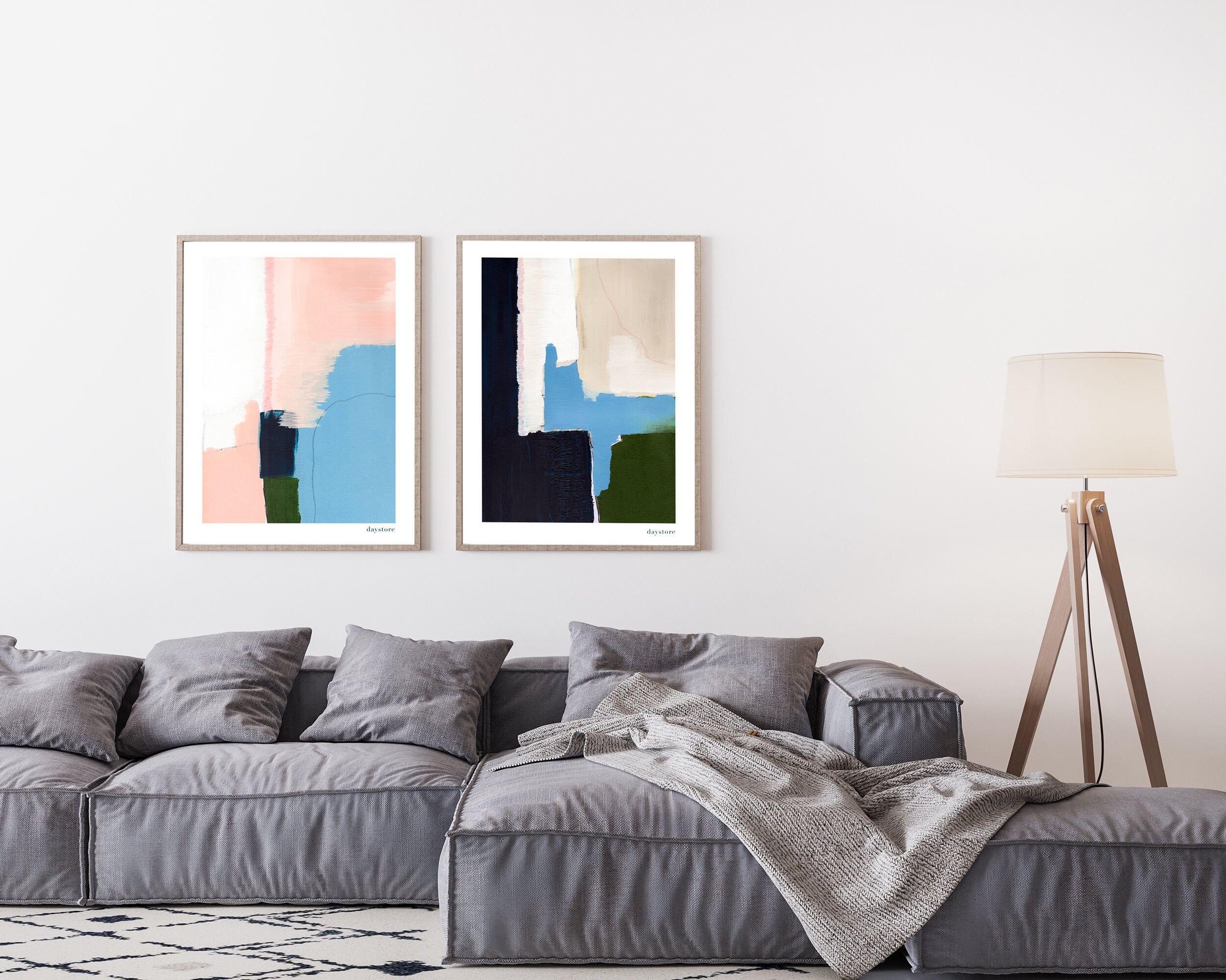 Set of 2 Wall Prints Fine Art Print Uk Living Room Wall Art Wall Decor ...