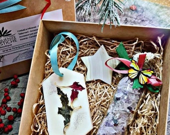 Joy box*crystals*gift idea*star*crystal bottle*room perfumer*soy wax*wax tablet*amethyst*citrine*hawkeye