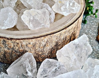 Hyaline Quartz - Raw rock crystal*chakra*crystal therapy*Reiki*balancing*spirituality*anti-stress*energy